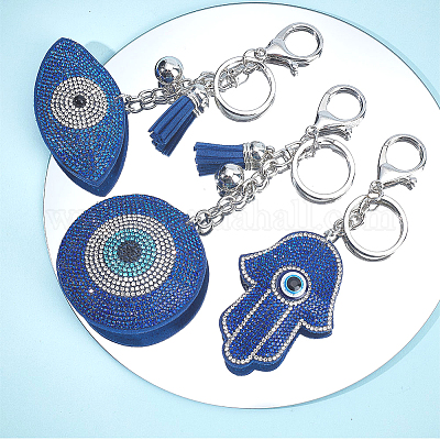LIFKOME 1pc Key Chain Car Keychain for Women Womens Car Accessories Vintage  Glass Ornaments Elephant Lucky Charm Keychain W/Blue Crystal and Hanging  Evil Blue Evil Eye Key Ring Purse at  Women's