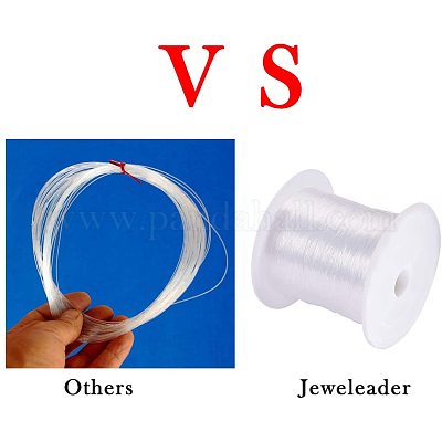 22 Yards 0.5mm Clear Invisible Craft Nylon Thread Monofilament Bead String  Cord for Jewelry DIY Making Bracelet Hanging Decoration 