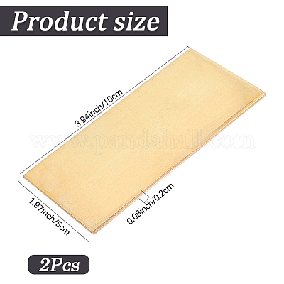 2 pezzo di lamiera di ottone&nbsp;KK-SP0002-57B-1