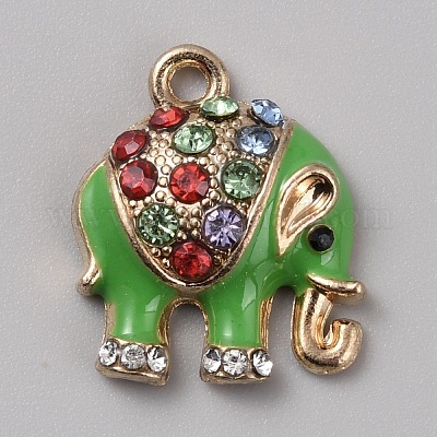 Pendentifs en alliage avec strass&nbsp;ENAM-CJC0003-61F-G-1