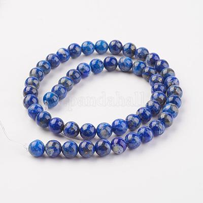 Natürlicher Lapislazuli Perlenstränge&nbsp;G-G099-8mm-7B-1