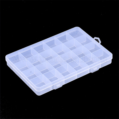 DuoFire DUOFIRE Small Box Clear Plastic Bead Storage Container 24