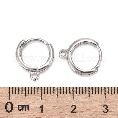 5 Pairs Sterling Silver Triangle Earring Hoops, 925 Silver Ear Wires,  Earring Wire Hoop, Earwire Hoop, Ear Hoop Earrings for Jewelry Making 
