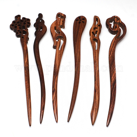 Bâtonnets de cheveux en bois de rose OHAR-R269-01-1