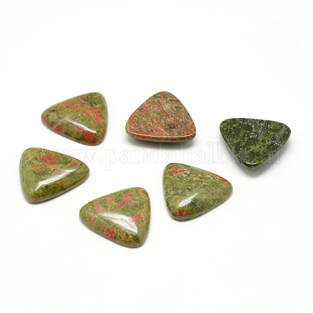 Природные Unakite драгоценный камень кабошоны G-T025-10x10mm-08-1