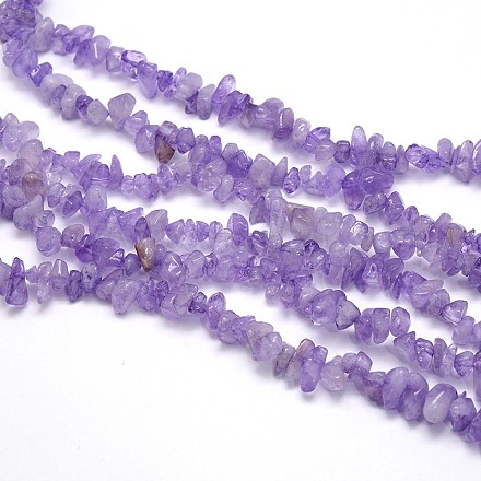 Cuentas de jade púrpura naturales hebras G-O049-B-25-1
