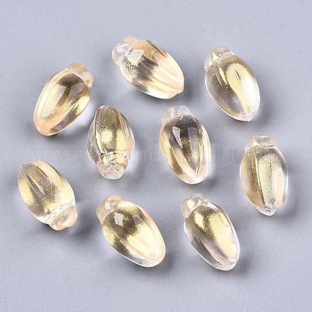Perles de verre peintes par pulvérisation transparent GLAA-N035-013-I01-1