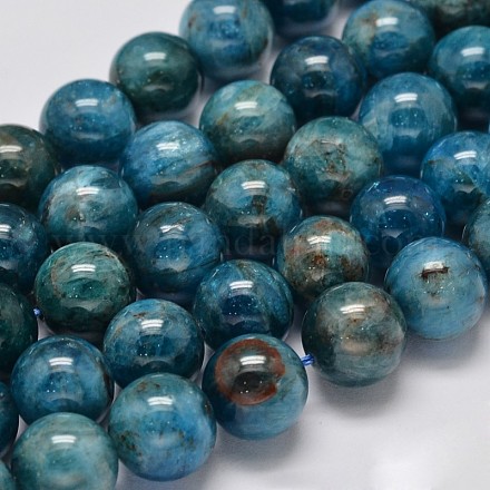 Apatita hebras de perlas redondas naturales G-M304-14-10mm-1