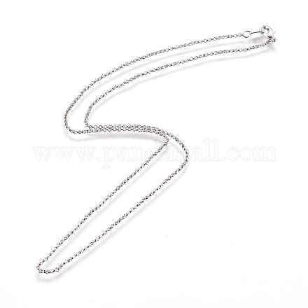 Brass Chain Necklaces NJEW-D079-N-1