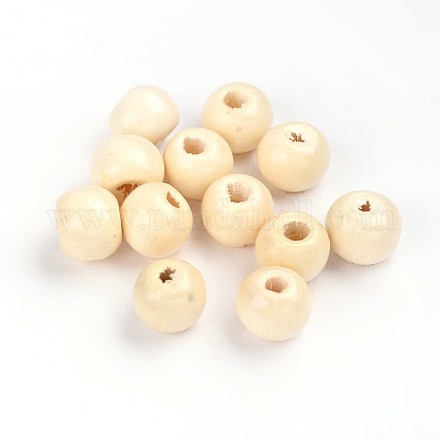 Dyed Wood Beads X-TB9mmY-1-1