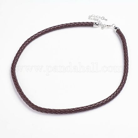 Imitation Leather Necklaces NJEW-G284-01P-1