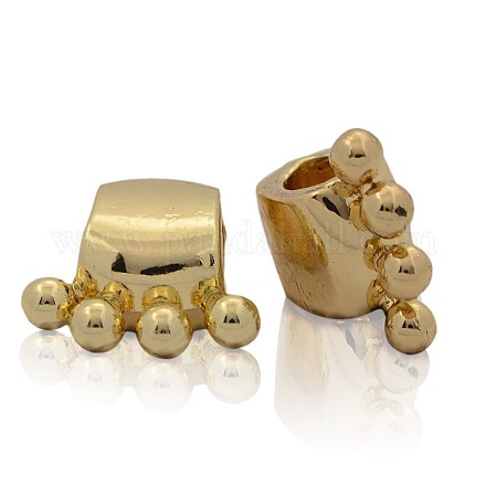 Nickel Free & Lead Free Golden Alloy European Beads PALLOY-J218-011G-1