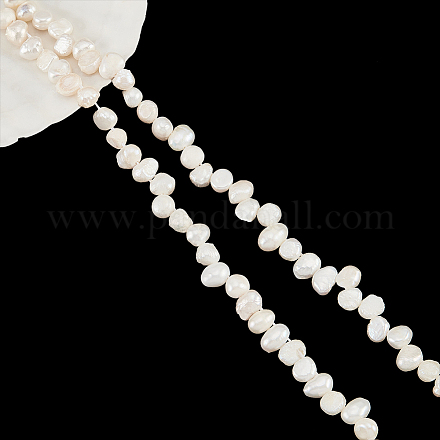 Nbeads 1 filo di perle di perle d'acqua dolce coltivate naturali PEAR-NB0002-11-1