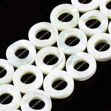 Chapelets de perles de coquille de trochid / trochus coquille X-SSHEL-N032-24A-01-1