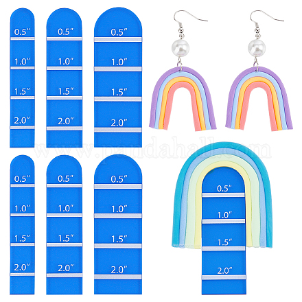 PH PandaHall Rainbow Polymer Earring Make Guide Set DIY-WH0320-36-1