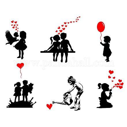 SUPERDANT Banksy Valentine's Day Wall Stickers Love Heart Balloon Wall Decals Banksy Inspired Decor There Is Always Hope Valentines Decals for Valentine's Day Bedroom Living Room Home Wall Decoration DIY-WH0228-550-1