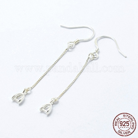 925 Sterling Silver Earring Hooks Findings STER-I014-27S-1