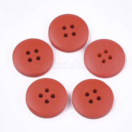 Botones de madera pintados WOOD-Q040-001A-1