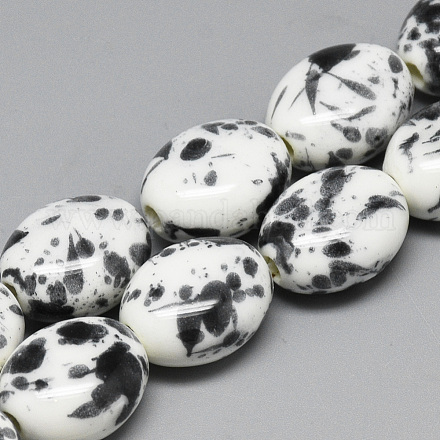 Handmade Porcelain Beads X-PORC-S496-Q01-1