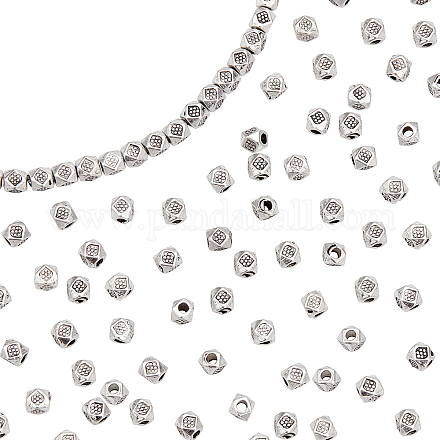 Pandahall elite 300pcs perles en alliage de style tibétain FIND-PH0004-34-NR-1