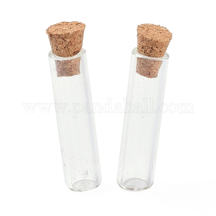 Ornamento di bottiglie di sughero in tubo di vetro AJEW-O032-04I-1