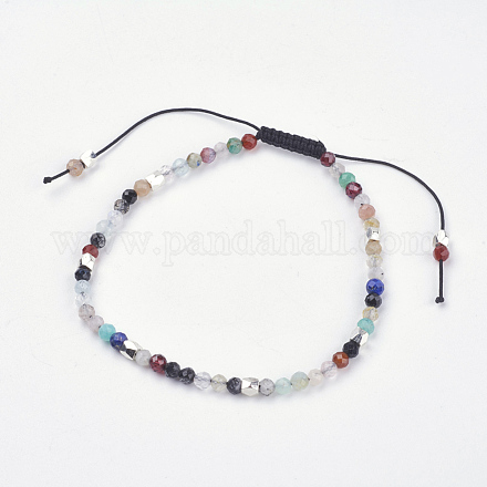 Natural Mixed Stone Bead Bracelets BJEW-JB03450-03-1