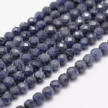 Chapelets de perles en saphir naturel G-F460-46-1