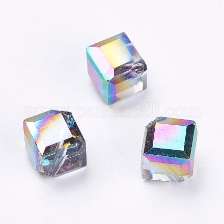 Abalorios de cristal austriaco de imitación SWAR-F069-7x7mm-31-1