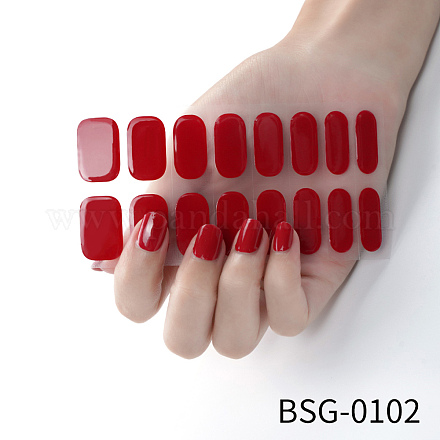 Adesivi per unghie con copertura completa per nail art MRMJ-YWC0001-BSG-0102-1