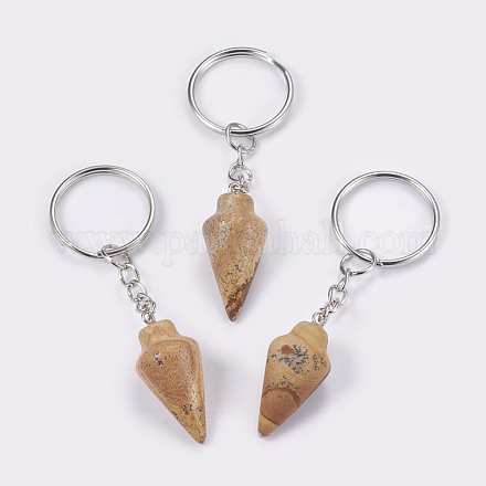 Natural Picture Jasper Keychain KEYC-P041-A06-1