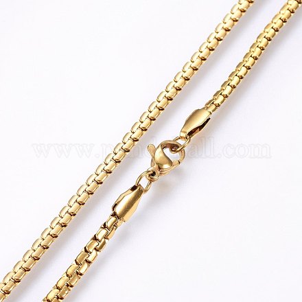 304 Stainless Steel Chain Necklaces MAK-L015-33B-1