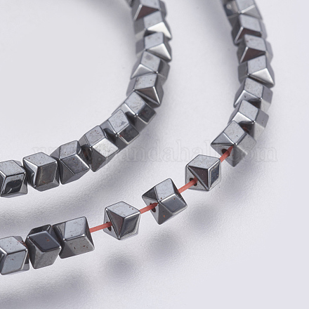 Non-magnetic Synthetic Hematite Bead Strand G-E495-03A-1