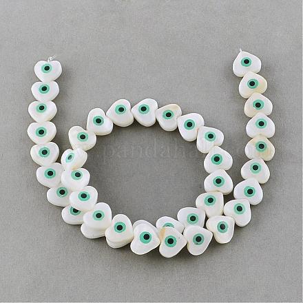 Chapelets de perles en coquillage naturel SSHEL-Q296-35-1