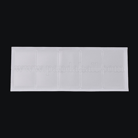 Pochette adhésive de chaîne de collier en plastique pour les cartes d'affichage de collier X-AJEW-P088-01B-1