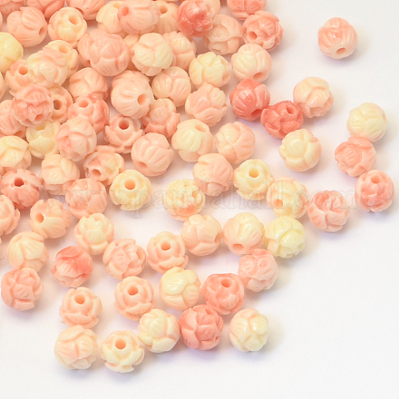 Dyed Synthetic Coral Beads GSHE-Q003-09-1