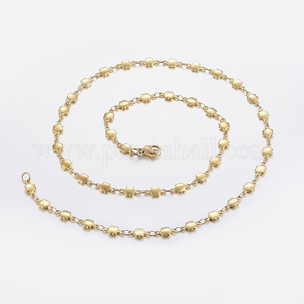304 Stainless Steel Chain Necklaces NJEW-F210-19G-1