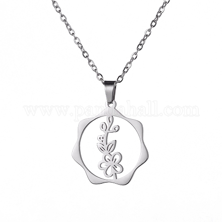 Stainless Steel Pendant Necklaces PW-WG57218-01-1