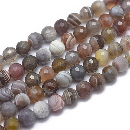 Natural Botswana Agate Beads Strands G-G792-42A-1