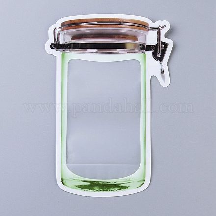 Wiederverwendbare Einmachglas-Form mit Reißverschluss versiegelte Beutel OPP-Z001-06-A-1
