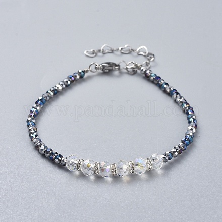 Bracelets de perles de verre BJEW-JB04398-03-1