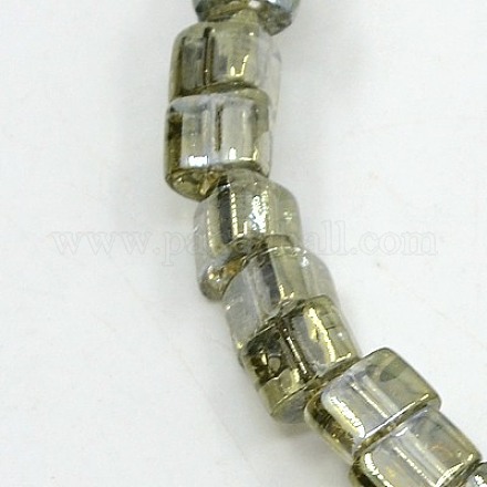 Electroplate Glass Beads Strands EGLA-J036-B-H14-1