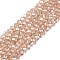 Electroplate Glass Beads Strands, Pearl Luster Plated, Faceted, Rondelle, PeachPuff, 2.9~3.3x2mm, Hole: 0.8mm, about 135~140pcs/strand, 32~34cm