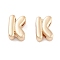 Rack Plating Alloy Pendants, Cadmium Free & Lead Free, Electroplate Nickel, Light Gold, Letter K, 9.5x6.5x4mm, Hole: 1.5x2.5mm