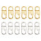 CHGCRAFT 12pcs 2colors Brass Fold Over Clasps Necklace Bracelet Jewelry Extender Jewelry Clasp Brass Watch Band Clasps Foldover Extension Clasp for Bracelet Necklace Jewelry Making