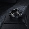 201 Stainless Steel Finger Rings for Men, Black, 8mm, Inner Diameter: 18.2mm