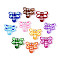 Handmade Lampwork Enamel Beads, Dragonfly, Mixed Color, 17.2x19.2x8mm, Hole: 1.6mm