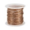 304 Stainless Steel Wire, Ion Plating(IP), Round, Rose Gold, 0.7mm, 21 Gauge