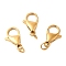 Ion Plating(IP) 304 Stainless Steel Lobster Claw Clasps, 201 Stainless Steel Jump Ring, Parrot Trigger Clasps, Real 18K Gold Plated, 15x9x4mm, Hole: 2mm
