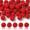 Imitation Pearl Acrylic Beads, Berry Beads, Combined Beads, Round, FireBrick, 12mm, Hole: 1.5mm