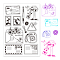 PVC Plastic Stamps, for DIY Scrapbooking, Photo Album Decorative, Cards Making, Stamp Sheets, Letter Pattern, 16x11x0.3cm